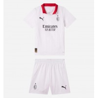 Camisa de time de futebol AC Milan Replicas 2º Equipamento Infantil 2024-25 Manga Curta (+ Calças curtas)